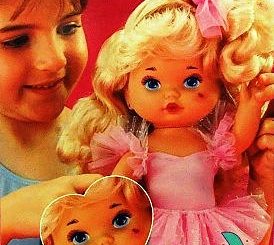 Années 80, 80's, eighties, poupée, poupées, Mattel, 1988, 1989, Miss Make-Up, Miss Dress-up, lil' miss make up, maquillage, jouet, enfance,